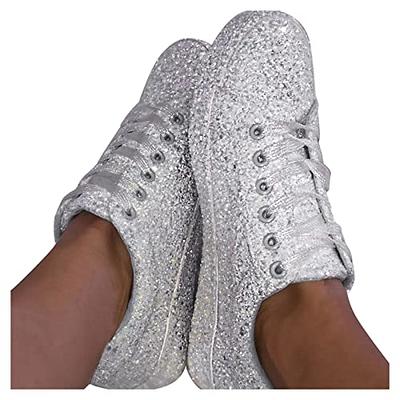 Kid's Sequin Glitter Sneaker Tennis Lightweight Comfort Walking Shoes