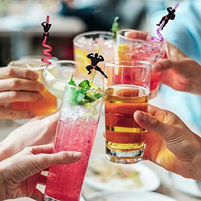 Hen Party White Bride Swirly Drinking Straw