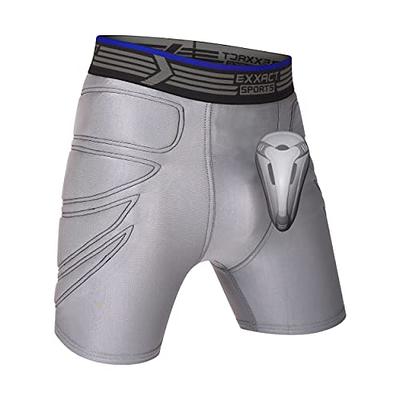 Exxact Sports Youth Sliding Shorts w/Hard Cup & Foam Padding for