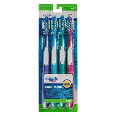 Equate Tongue Cleaner, Dual Head Combo with Tongue Scraper and Textured  Brush, Remove Bacteria that Causes Bad Breath, 2 Count