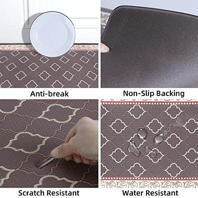 ROTTOGOON Kitchen Floor Mat Set of 2, Cushioned Anti Fatigue Kitchen Mat  17x47+17x29, Non-Slip Waterproof Kitchen Rug, Premium PVC Comfort  Kitchen