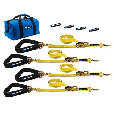 VULCAN Ultimate Axle Tie Down Kit - PROSeries - Includes (2) 22 Inch Axle  Straps, (2) 36 Inch Axle Straps, (2) 96 Inch Snap Hook Ratchet Straps, and  (2) 112 Inch Axle Tie Down Combination Straps - Yahoo Shopping