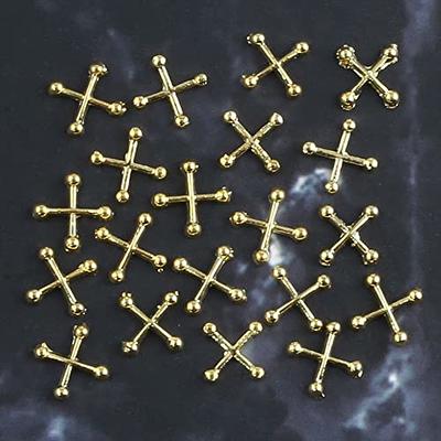 Buy ZOKLU100Pcs Cross Nail Charms for Nails Accessories - Metal