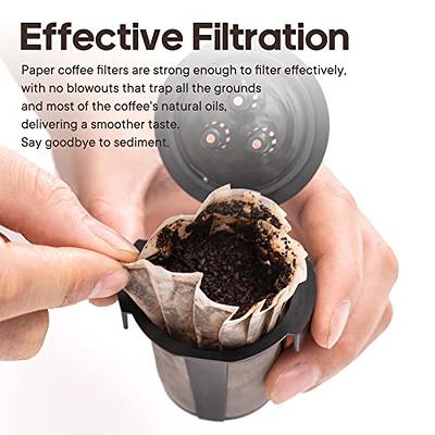 100 Disposable Coffee Filters - Keurig Paper Filters for K Cup - Fits  Keurig Brewers, K Supreme, K Slim and Ninja Reusable K-Cup Coffee Pods -  Single Serve Filter, Sediment-Free, White - Yahoo Shopping