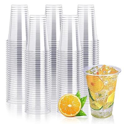 Uiifan 50 Pieces 9 oz Plastic Cups Disposable Drinking Cups Bulk