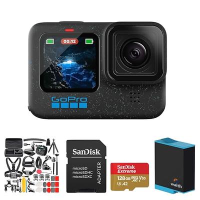 GoPro HERO11 (Hero 11) Black - Waterproof Action Camera with  5.3K Ultra HD Video, 27MP Photos, 1/1.9 Image Sensor, Live Streaming,  Webcam + 50 Piece Bundle with 64GB SD Card, 2 Extra Batteries : Electronics