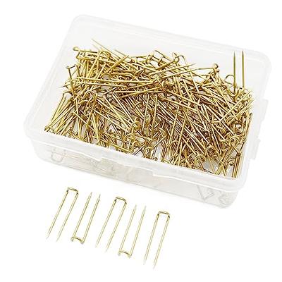 100 Pcs Fork Pins For Quilting Metal U Pins Craft Straight Pins Quilting  Pins Sewing Pins Double Blocking Pins Ornament