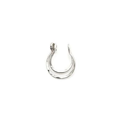 Sliver Nose Cuff - handmade thin crescent septum cuff fake nose