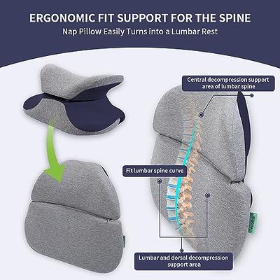 LUMBAR SUPPORT PILLOW Home or Office, Samsonite Ergonomic BACK