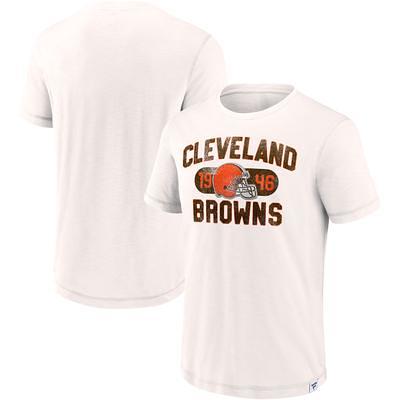 Men's Fanatics Branded Brown Cleveland Browns Jersey Tackle V-Neck T-Shirt