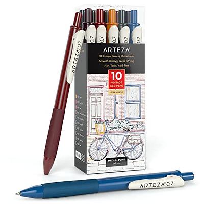 KINGART Fine Line Color Ink Pens, Set of 24 Unique Colors, Size 04