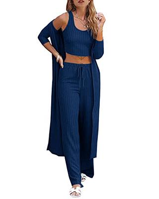 Caracilia Lounge Sets for Women 2 Piece Outfits Matching Casual Loose Long  Sleeve Crop Top and Wide Leg Pants Sweat Suits Jogger Trendy Fall Fashion  Clothes Winter C80A4-fense-M - Yahoo Shopping
