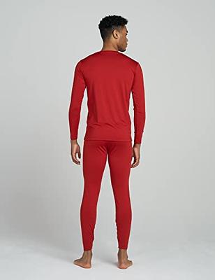 LAPASA Men's Thermal Underwear Set Soft Fleece Lined Long Johns Heavyweight  Base Layer Top & Bottom Winter Thermoflux 300 Extra Warm M24 Medium Dark  Red - Yahoo Shopping