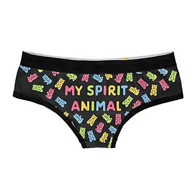 Crazy Dog T-Shirts Womens Gummy Bear Spirit Animal Panties Funny Cute  Bikini Brief Gift Candy Lovers Cool Funny Underwear for Women Adult Humor  Funny Food Women's Novelty Multi M - Yahoo Shopping
