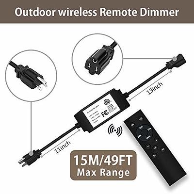 BN-LINK Smart Dimmer Plug, WiFi Outdoor Dimmer for String Lights