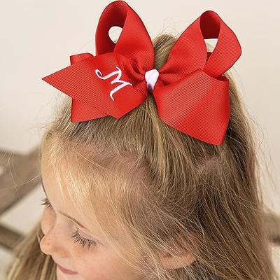 Deeka 2 Pcs 6 Large Velvet Bows Hair Clips Barrettes Hair Accessories for Women and Girls