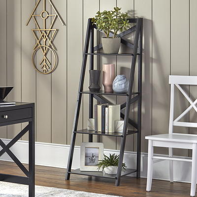 TMS X 4-Tier Shelf, Ladder Bookcase, Black - Yahoo Shopping