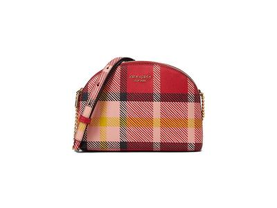 Kate Spade New York Morgan Museum Plaid Printed PVC Double Zip