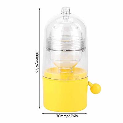 Egg Yolk Mixer,Quick Golden Manual Egg Mixer Portable Egg Maker,Eggs Shaker Egg  Spinner for Kitchen Mixing Egg Whites and Yolks 