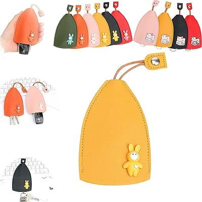 ZeWooPie 5Pcs Key Bag, Creative Pull-Out Design PU Leather