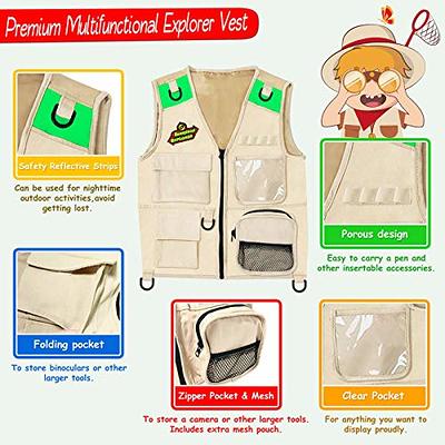Kids Insect Explorer Vest Hat Kit Outdoor Camping Fishing