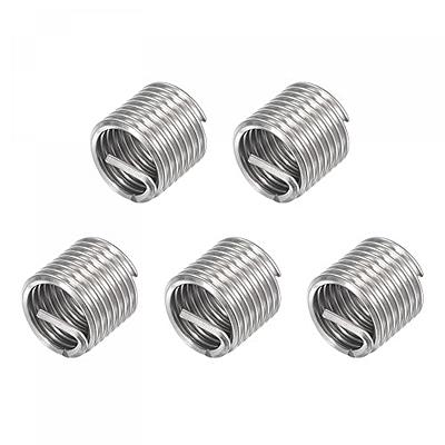 50Pcs Helical Wire Thread helicoil m6 Inserts 304 Stainless Steel Coiled  Wire Helical Threaded Inserts Helical Wire Insert Thread Insert Repair