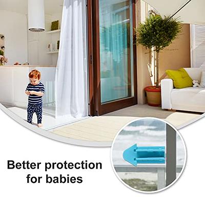 3 Pcs Baby Proof Sliding Door Lock, Child Safety Sliding Door Lock For  Windows, Sliding Glass Doors, Patio, Closet, Shutter, Gray