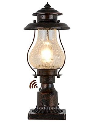  4 Pieces Clear Glass Kerosene Lamps for Indoor Use Large  Chamber Oil Lamp Vintage Decorative Hurricane Lamp Rustic Oil Lantern with  Adjustable Fire Wick for Emergency Lighting Decor, 13 Inches Height 