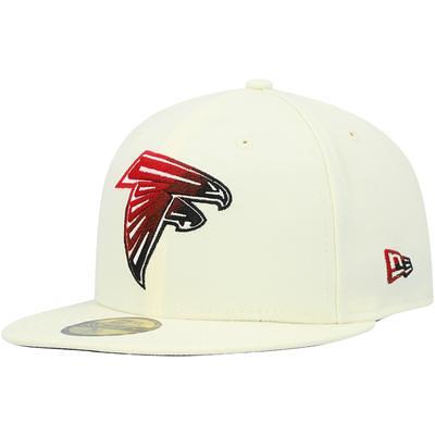 Men's New Era Cream/Black Atlanta Falcons 2022 Sideline 59FIFTY Fitted Hat