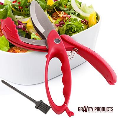 Salad Chopper Scissor, Heavy Duty Kitchen Salad Scissors, Multifunction  Double Blade Salad Cutting Tool (Red) - Yahoo Shopping