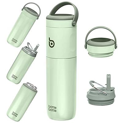BOTTLE BOTTLE Insulated Water Bottle for Sports with Straw,2 lids