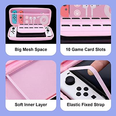  Honghao Switch OLED Case, Animal Crossing Travel Carrying  Protective Game Case for Nintendo Switch OLED, Large Portable Switch  Accessories Bundle Case Bag : Video Games