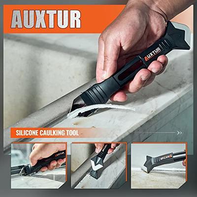 iLitLuk Caulk Removal Tool Kit Caulking Spatula Stainless Steel Head Grout  Remover Angle Scraper Trowel with Sealant Finishing Tools Silicone Smoother