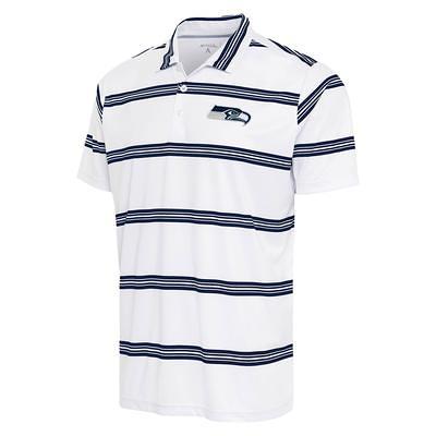 Men's Seattle Seahawks Antigua College Navy Compass Polo