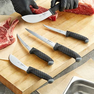 Schraf 4 Paring Knife Set with 1 Serrated and 2 Smooth Edge Knives with  TPRgrip Handles 