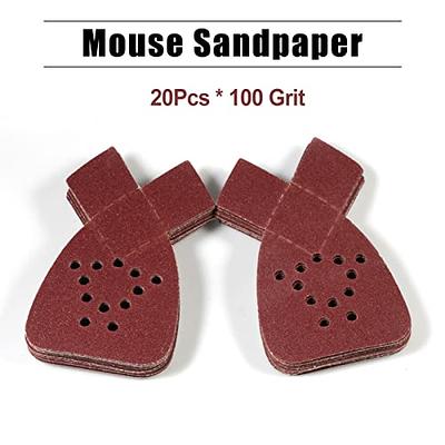 80 Grit Mouse Sander Sandpaper, 50Pcs Sanding Pads for 5.5'' Detail Sanders,  Hook n Loop Sandpaper Mouse Discs for Woodworking, Metalworking, Crafts and  Projects on Autobody, Fiberglass, PVC (80 Grit) - Yahoo Shopping