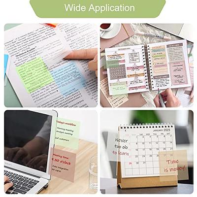 1000 Pcs, Transparent Sticky Notes, Page Markers, Book Tabs, Sticky Tabs