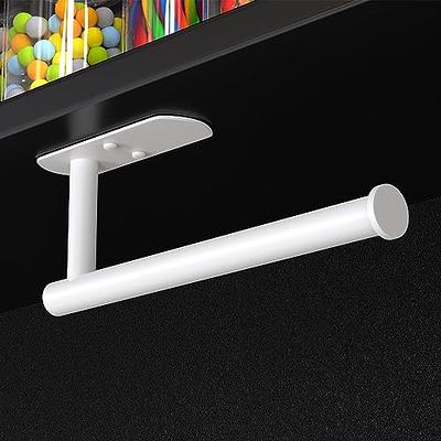 Paper Towel Holder - Self-Adhesive or Drilling, White Wall Mounted