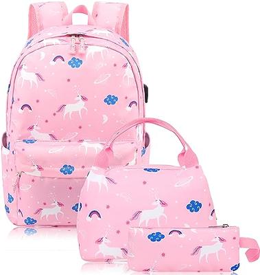 Soft Furry Rainbow Sequin Unicorn Backpack School Backpacks for Girls