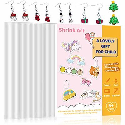  Benvo 12 Sheets Printable Shrink Film Plastic Sheets Shrinky  Art Film A4 Shrinkable Paper for Inkjet Printer Sanded Shrink Sheets for  Creative DIY Handmade Craft (White 8.3 x 11.6 inch/ 21 x 29.5 cm)