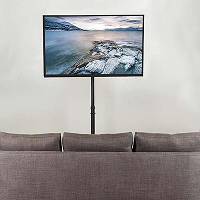 vivo White Tripod 32 to 55 TV Display Floor Stand Height Adjustable Mount