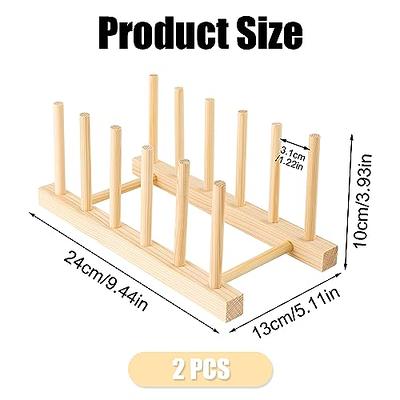  gjulrfu 2 Pcs Wooden Puzzle Storage Rack, Jigsaw