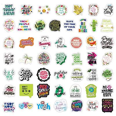 Sticker Quotes Inspirational Decals Waterproof Stickers Wildly
