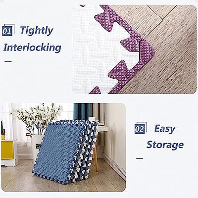 Foam Mat Floor Tiles 6PC Set - Interlocking EVA Foam Padding with