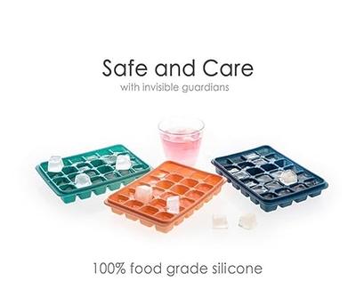 Ice Cube Trays With Lids, Silicone Ice Cube Molds, Flexible 24