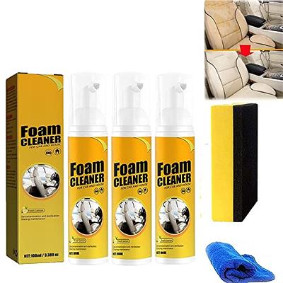 2023 New Car Magic Foam Cleaner, Foam Cleaner Kit,Multifunctional Car and  Household Foam Cleaner Restoring Spray (100ml,3pcs) - Yahoo Shopping