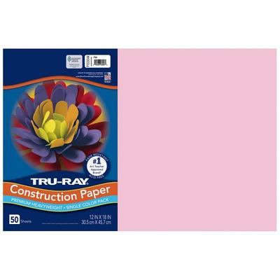 TruRay Purple Construction Paper (50 Packs Per Case) [103019]