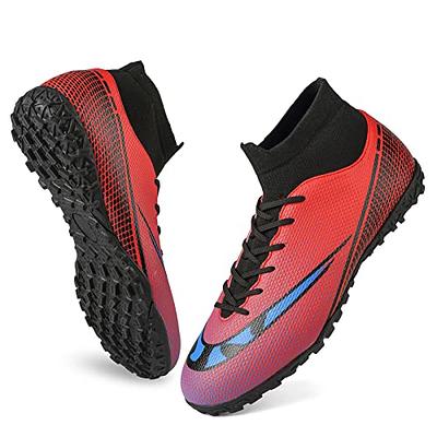 Botas de fútbol para Hombre Hightop Turf Cleats Football Shoes Athletic FG  Soccer Shoes Outdoor Indoor Sports Shoes : : Moda