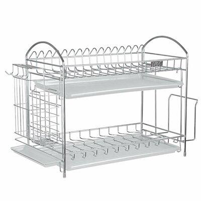 iSPECLE Dish Drying Rack, 2 Tier Dish Rack with Utensil Holder and Cutting  Board Holder, Dish Drainer with Drainboard and 4 Hooks Large Capacity for Small  Kitchen Countertop Saving Space - Yahoo Shopping