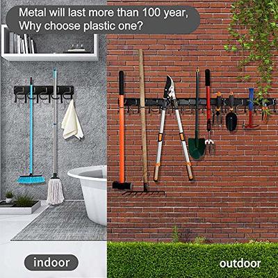 YueTong All Metal Garden Tool Organizer,Adjustable Garage Wall